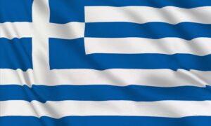 Greek language flag