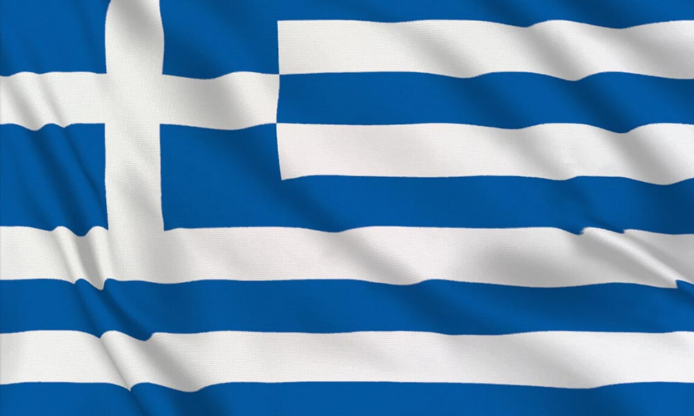 Greek language flag